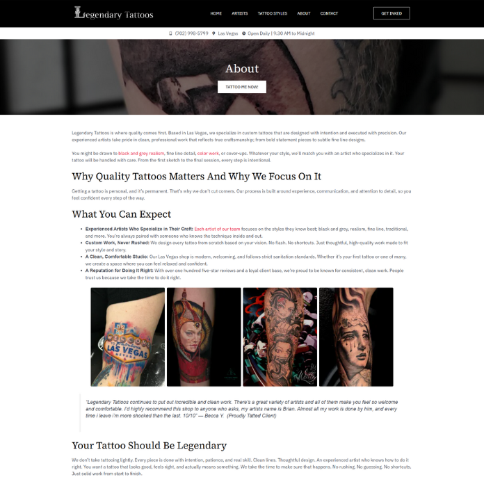 Legendary Tattoos Legendary Tattoos