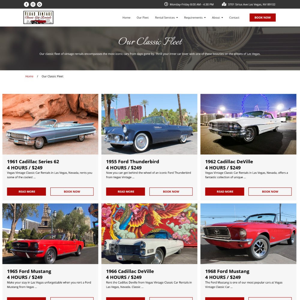 Vegas Vintage Classic Car Rentals