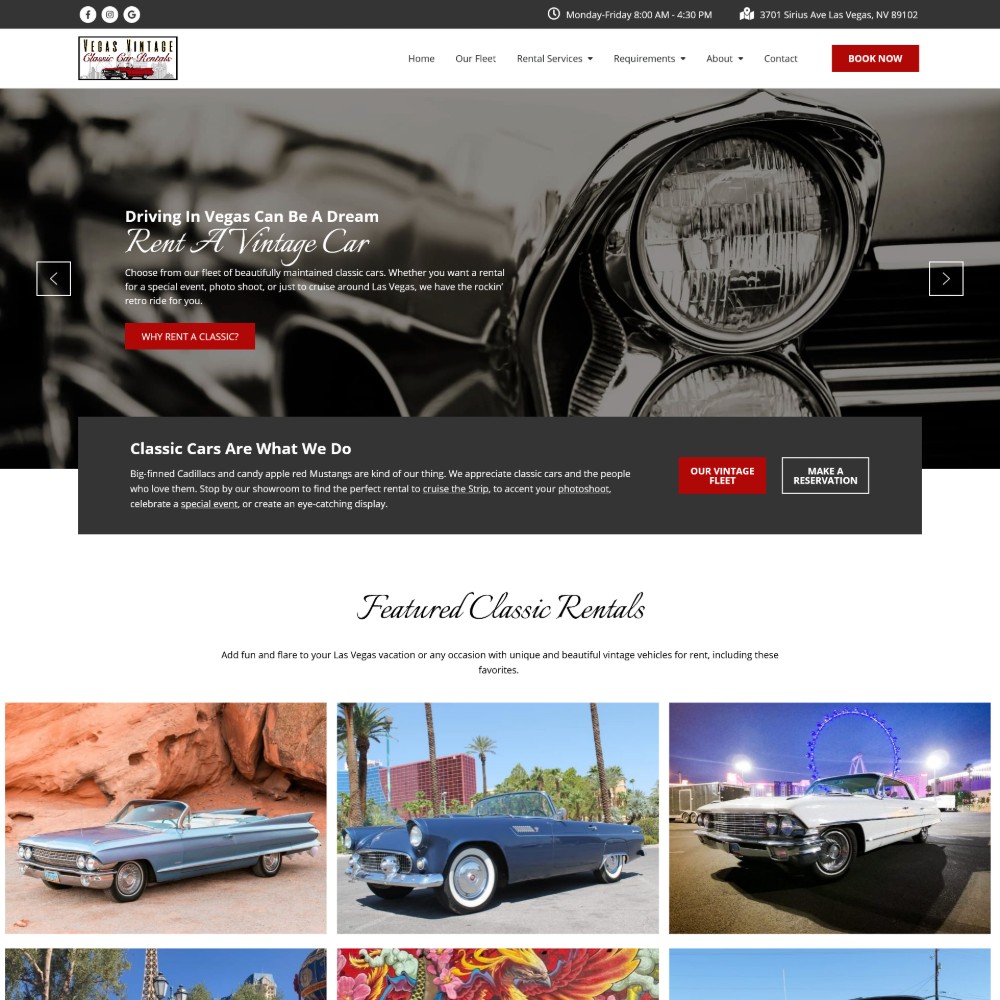 Vegas Vintage Classic Car Rentals