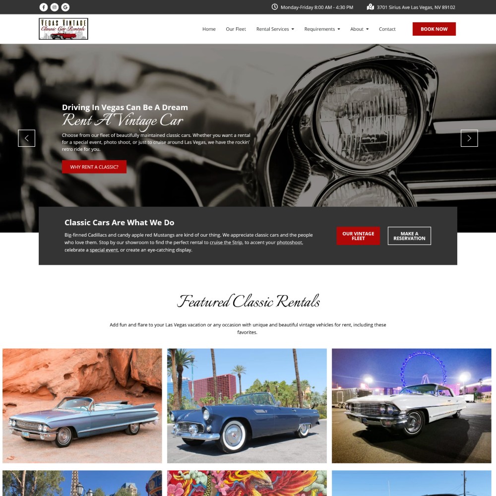 Vegas Vintage Classic Car Rentals