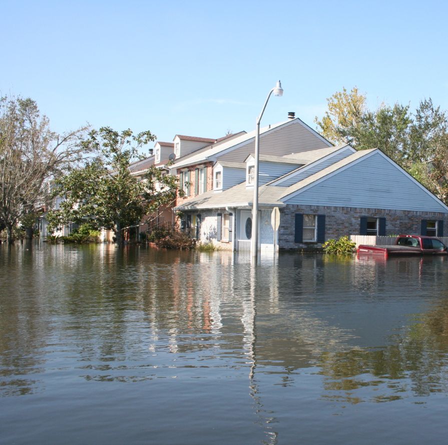 A Flooded Neighborhood.