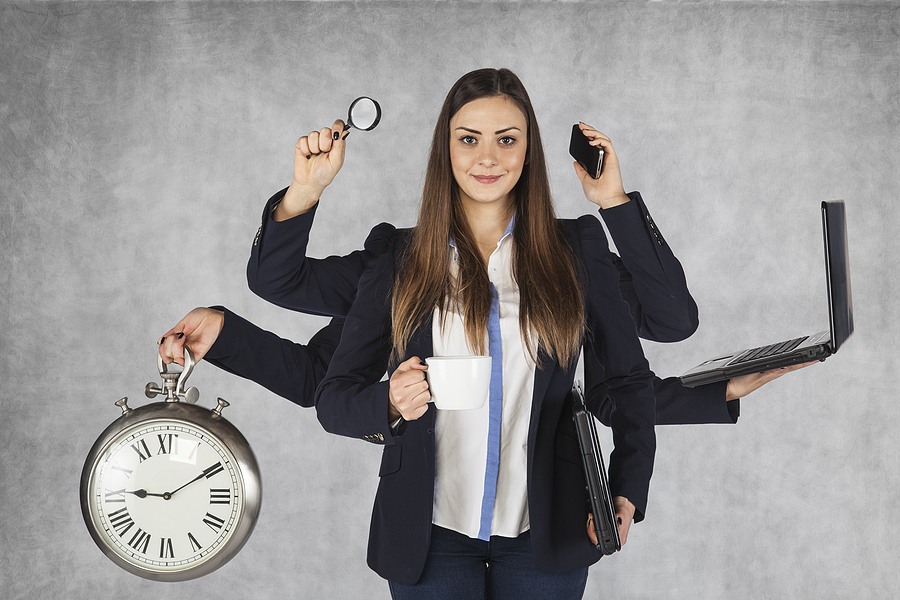 What A Good Seo Agency Actually Does Each Month A Businessperson With Multiple Arms That Are All Doing Different Aspects Of The Job.